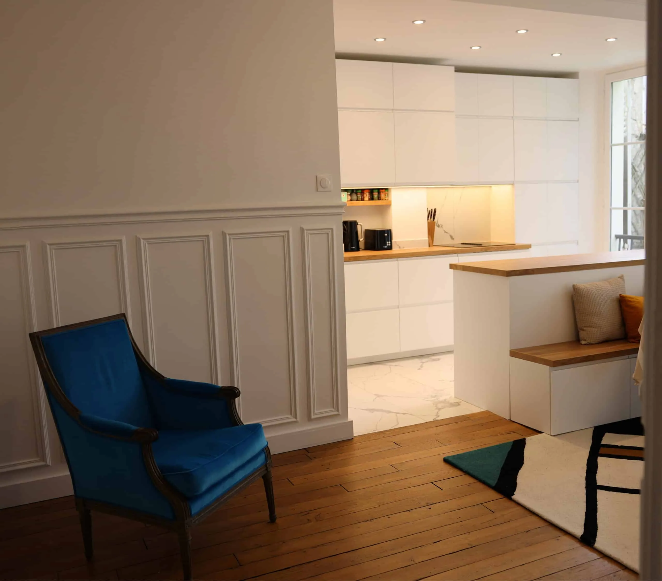Mademoiselle — Réhabilitation complète d'un appartement versaillais, Versailles (78)